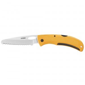 Gerber E-Z Out Rescue, Full Serration, Blunt Tip - Yellow